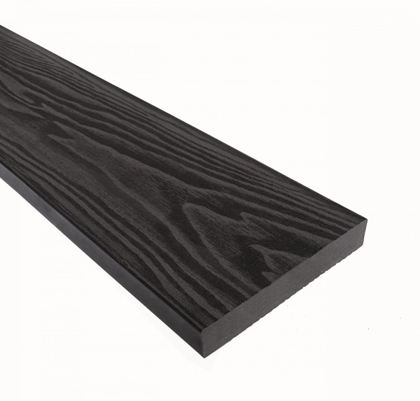 Террасная доска из ДПК Terrapol Смарт 3D Полнотелая без паза Черное дерево купить в Ярославле