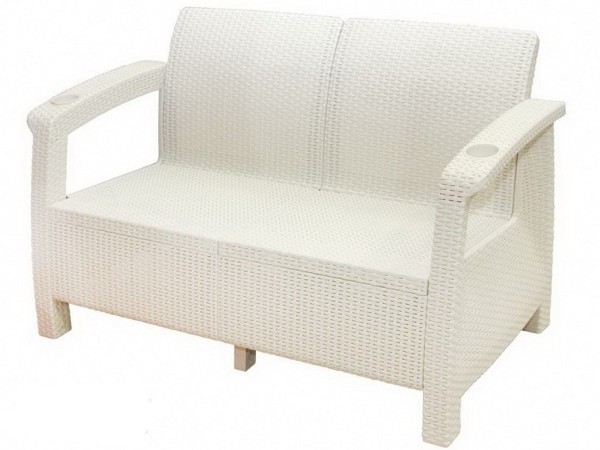 Двухместный диван Yalta Sofa Seаt белый купить в Ярославле