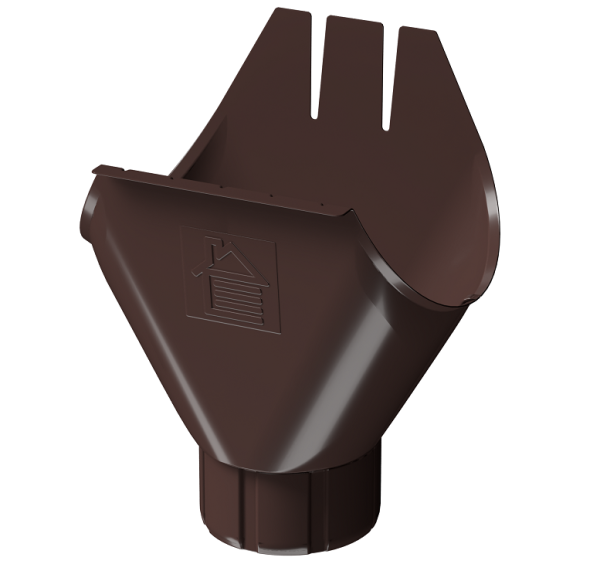 Воронка желоба D125 Döcke STAL PREMIUM Шоколад, (RAL 8019) купить в Ярославле