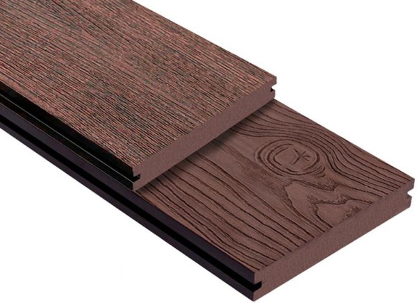 Террасная доска ДПК Outdoor 3D полнотелая STORM/OCEAN BROWN коричневая микс купить в Ярославле
