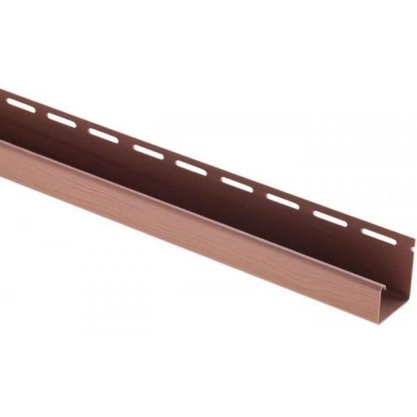 J-профиль Люкс Крашенный, T-15, ВН, Красно-коричневый купить в Ярославле
