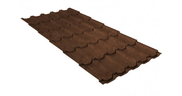 Металлочерепица квинта плюс 0,45 Safari Twincolor Brown купить в Ярославле
