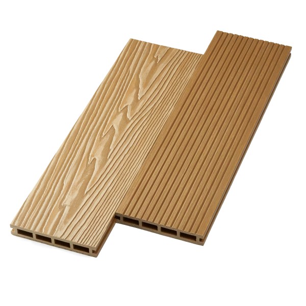 Террасная доска ДПК NanoWood двусторонняя New 3D тиснение + вельвет Орех купить в Ярославле