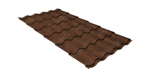 Металлочерепица кредо 0,45 Safari Twincolor Brown купить в Ярославле