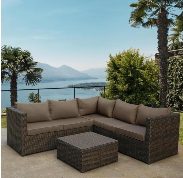 Комплект мебели AFINA плетеной из иск. ротанга YR825A Brown/Beige купить в Ярославле