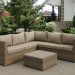Комплект мебели AFINA плетеной из иск. ротанга YR825B Beige купить в Ярославле