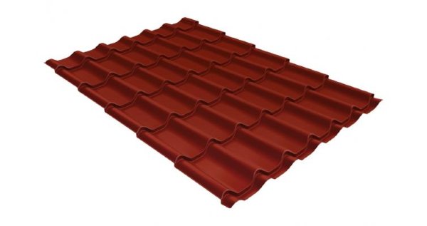 Металлочерепица классик 0,5 Satin RAL 3009 оксидно-красный купить в Ярославле