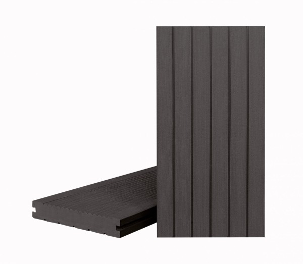 Террасная доска Классик Чёрное дерево (полнотелая с пазом) купить в Ярославле