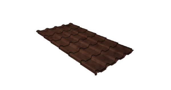 Металлочерепица камея 0,45 Safari Twincolor Brown купить в Ярославле