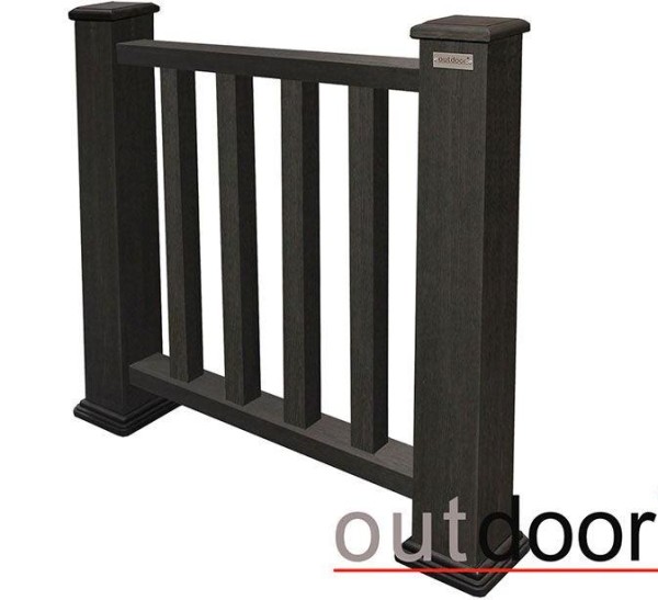 Ограждение из ДПК Outdoor Классик 3D STORM чёрный купить в Ярославле