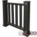 Ограждение из ДПК Outdoor Классик 3D STORM чёрный купить в Ярославле