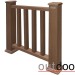 Ограждение из ДПК Outdoor Классик 3D STORM коричневый микс купить в Ярославле