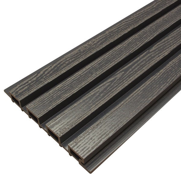 Фасадная доска из ДПК Faynag Wood Рейка Мокрый Асфальт купить в Ярославле