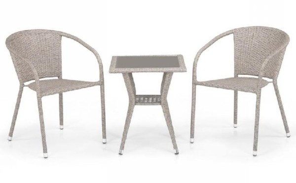 Комплект плетеной мебели AFINA из иск. ротанга T25C/Y137C-W85 Latte 2Pcs купить в Ярославле
