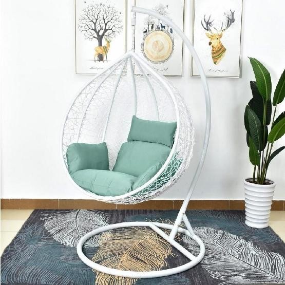Кресло Подвесное из искусственного ротанга AFM-168A-L White/Green купить в Ярославле