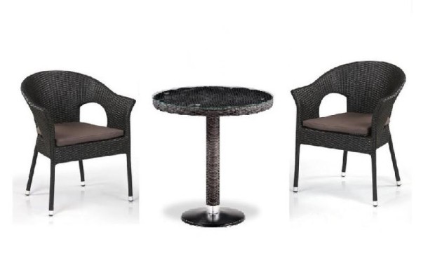 Комплект плетеной мебели AFINA из иск. ротанга T601/Y79A-W53 Brown 2Pcs купить в Ярославле