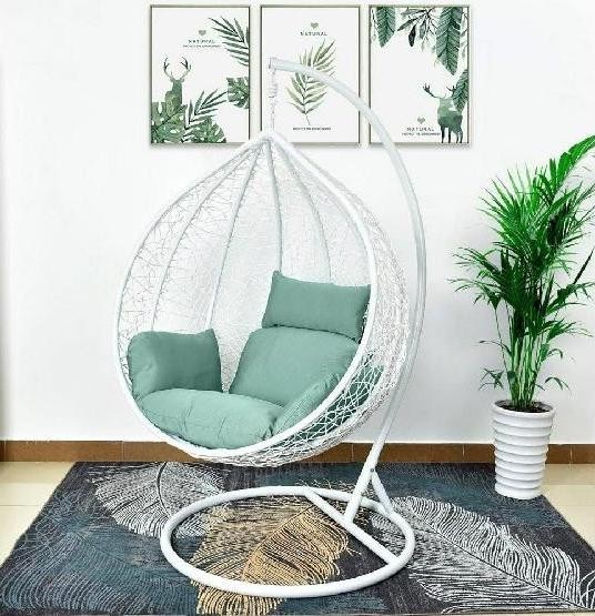 Кресло Подвесное из искусственного ротанга AFM-168A-XL White/Green купить в Ярославле