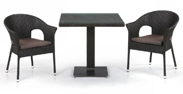 Комплект плетеной мебели AFINA из иск. ротанга T605SWT/Y79A-W53 Brown 2Pcs купить в Ярославле