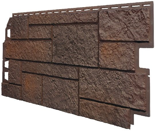 Фасадная панель VOX Sandstone (Сандстоун) темно коричневый купить в Ярославле