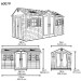Сарай пластиковый LifeTime 15x8 DD купить в Ярославле