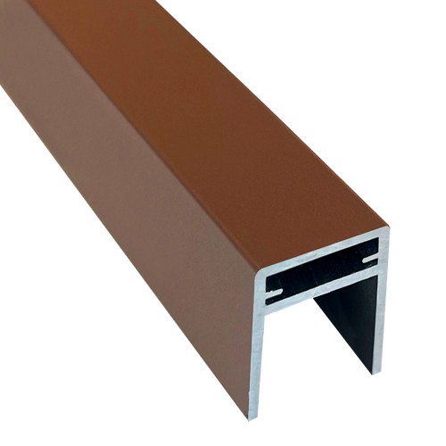 П-профиль Алюминиевый EasyDecking 35x25 Коричневый купить в Ярославле