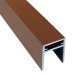 П-профиль Алюминиевый EasyDecking 35x25 Коричневый купить в Ярославле