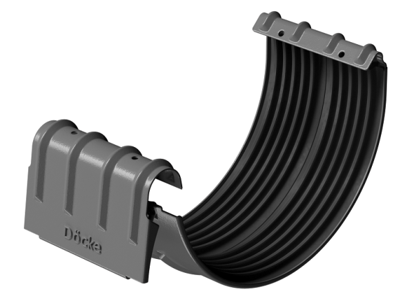Соединитель желобов D125 Döcke STAL PREMIUM Графит, (RAL 7024) купить в Ярославле