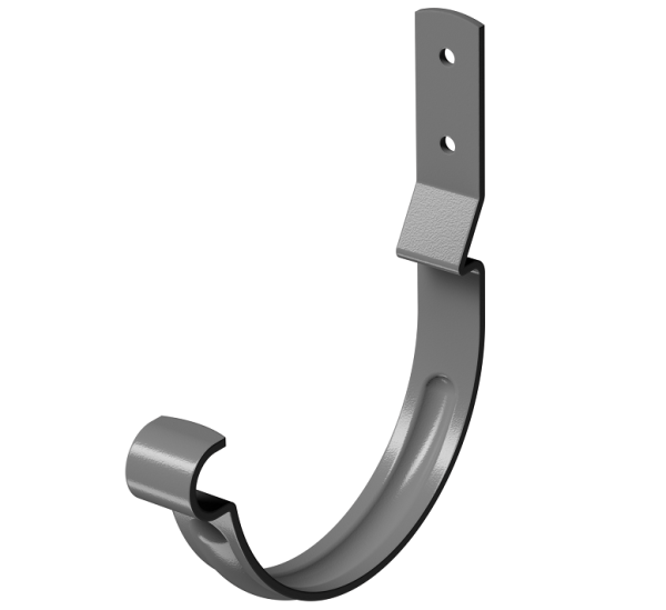 Карнизный крюк короткий (гнутый) D125 Döcke STAL PREMIUM Графит, (RAL 7024) купить в Ярославле